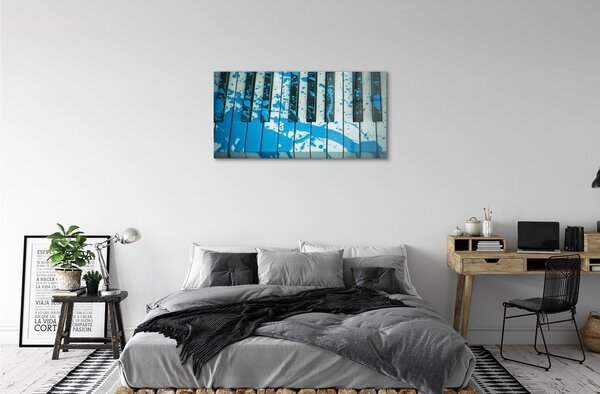 Quadro di vetro Vernice per pianoforte 100x50 cm 2 appendini