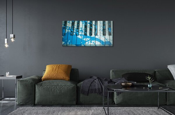 Quadro di vetro Vernice per pianoforte 100x50 cm 2 appendini
