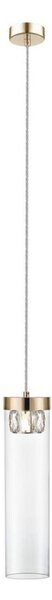 Zuma Line P0389-01D-F7AC - Lampadario su filo GEM 1xG9/28W/230V