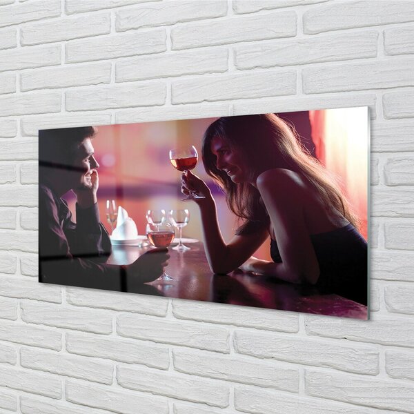 Quadro in vetro Occhiali per le persone 100x50 cm 2 appendini