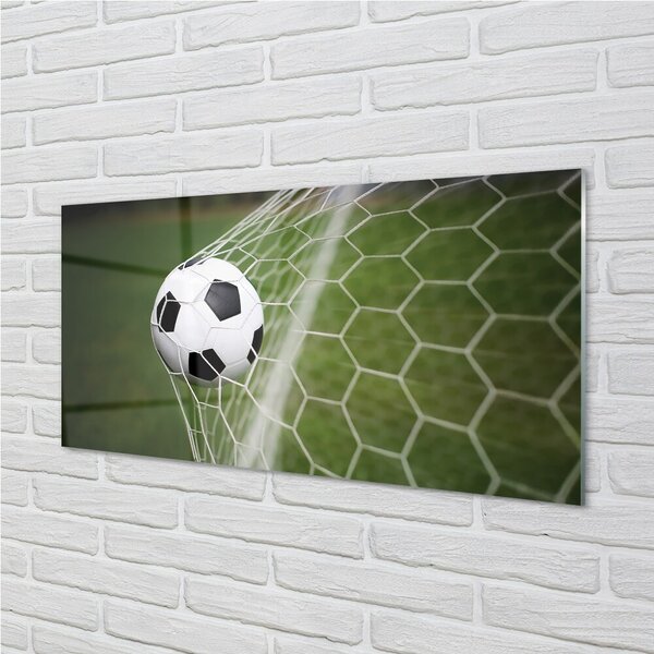 Quadro di vetro Calcio 100x50 cm 2 appendini