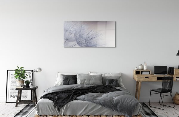 Quadro vetro Gocce di rugiada 100x50 cm 2 appendini