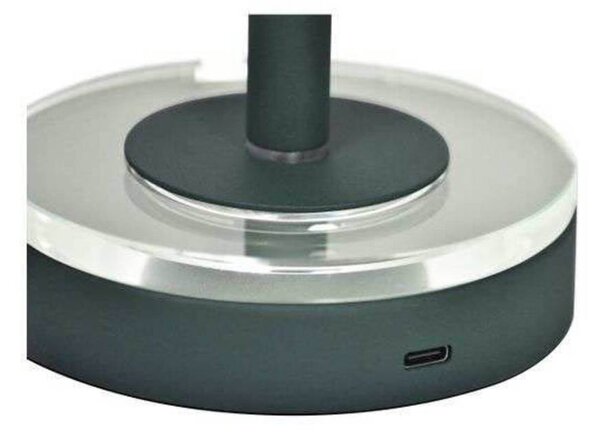 AYTM Lampada a batteria Luceo, verde bosco, metallo, 24 cm, dimmerabile, IP44 dimmerabile, Verde, Soggiorno / Sala da pranzo, Metallo, Moderno