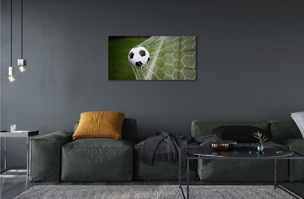 Quadro di vetro Calcio 100x50 cm 2 appendini
