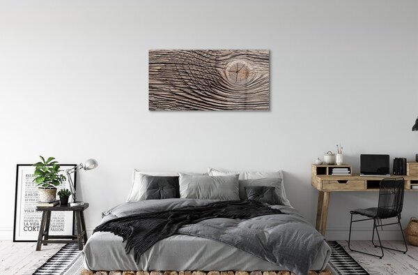 Quadro di vetro Venatura delle tavole di legno 100x50 cm 2 appendini