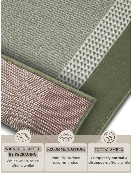 Passatoia verde 80x200 cm Band – Hanse Home