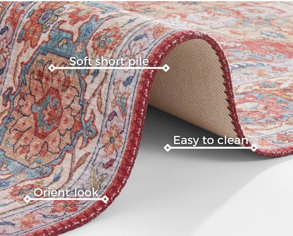 Tappeto rosso mattone , 80 x 150 cm Sylla - Nouristan