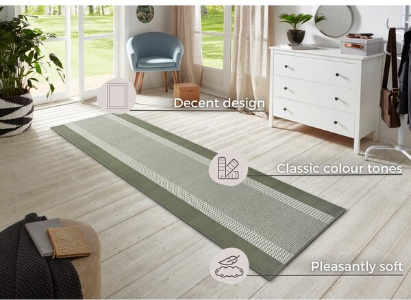 Passatoia verde 80x200 cm Band – Hanse Home