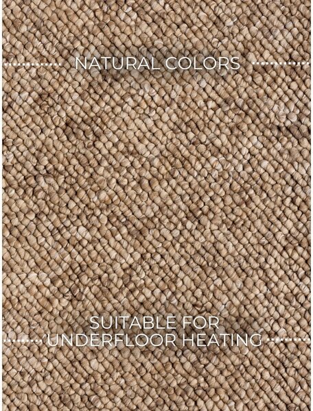 Tappeto in marrone chiaro lavabile 80x150 cm Rocco Caramel – Elle Decoration
