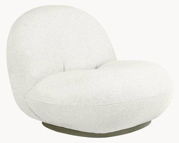 Poltrona da giardino girevole in bouclé Pacha