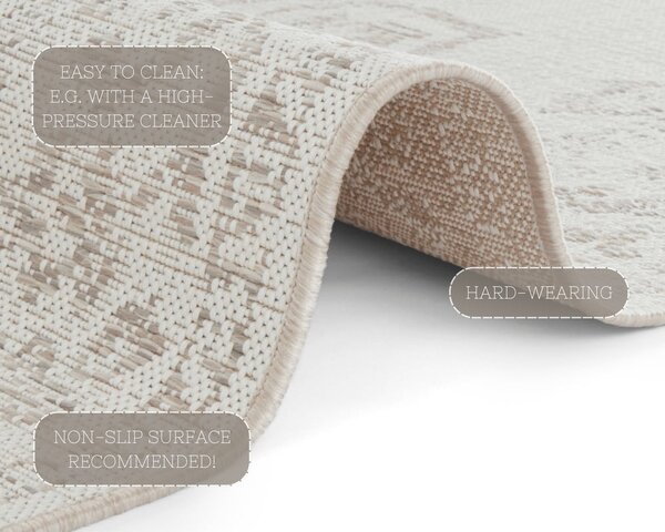 Tappeto da esterno beige , 120 x 170 cm Tilos - NORTHRUGS