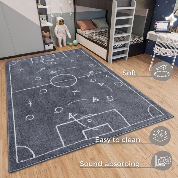 Tappeto per bambini grigio scuro 120x170 cm Gameplan - Hanse Home