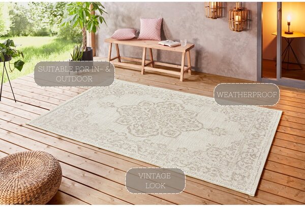 Tappeto da esterno beige , 120 x 170 cm Tilos - NORTHRUGS