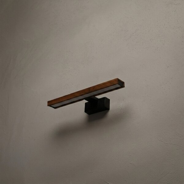 Brilagi-LED Illuminazione per specchio da bagno WOODY MIRROR 3 in 1 LED/8W/230V 40 cm IP44 nero/rovere