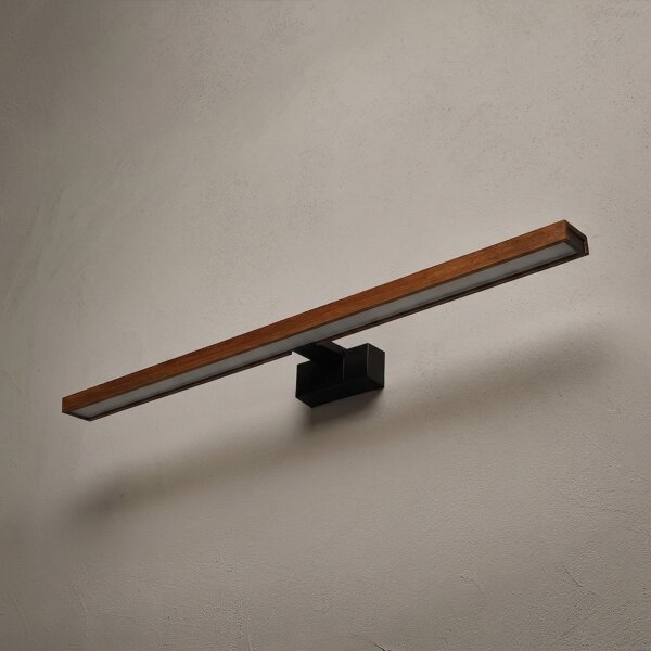 Brilagi-LED Illuminazione per specchio da bagno WOODY MIRROR 3 in 1 LED/15 W/230 V 80 cm IP44 nero/rovere