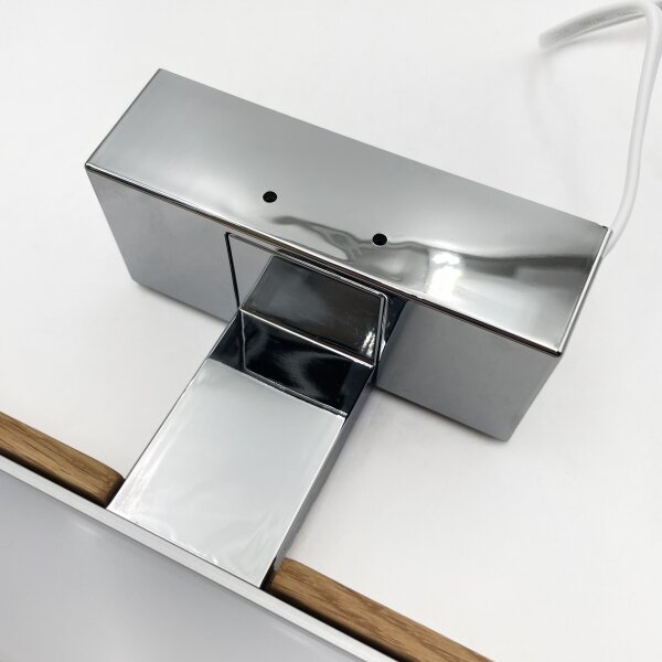 Brilagi-LED Illuminazione per specchio da bagno WOODY MIRROR 3 in 1 LED/12W/230V 60 cm IP44 cromo/rovere