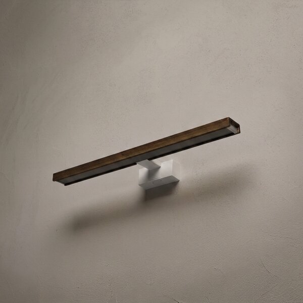 Brilagi-LED Illuminazione per specchio da bagno WOODY MIRROR 3 in 1 LED/12W/230V 60 cm IP44 bianco/rovere