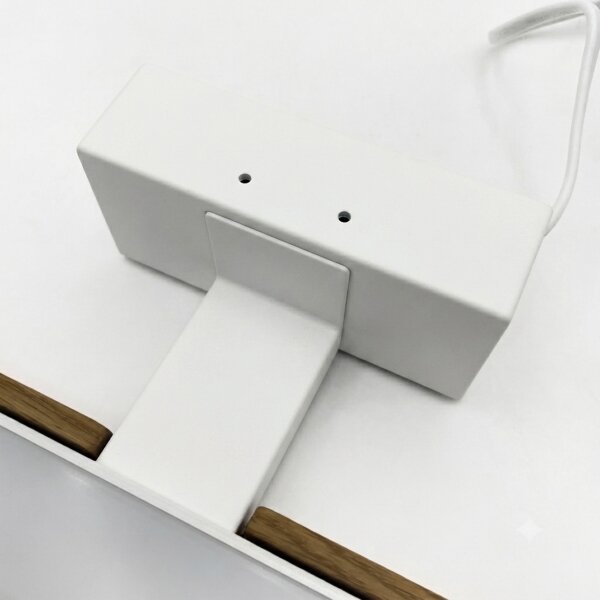 Brilagi-LED Illuminazione per specchio da bagno WOODY MIRROR 3 in 1 LED/12W/230V 60 cm IP44 bianco/rovere