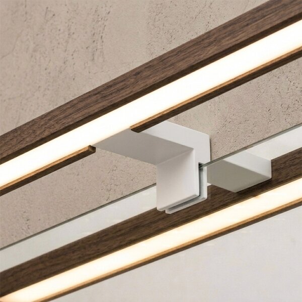 Brilagi-LED Illuminazione per specchio da bagno WOODY MIRROR 3 in 1 LED/8W/230V 40 cm IP44 bianco/rovere