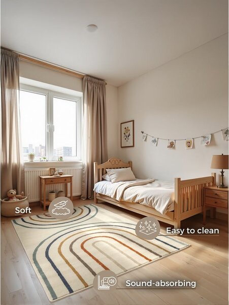 Tappeto per bambini color crema 120x170 cm Double Rainbow – Hanse Home