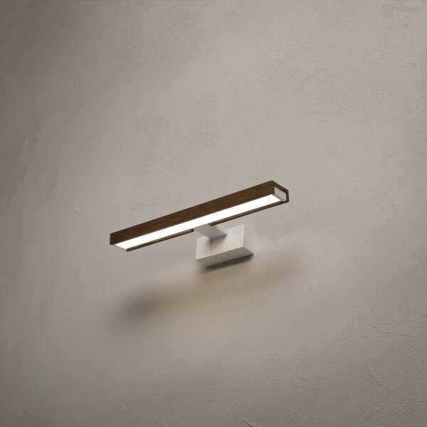Brilagi-LED Illuminazione per specchio da bagno WOODY MIRROR 3 in 1 LED/8W/230V 40 cm IP44 bianco/rovere