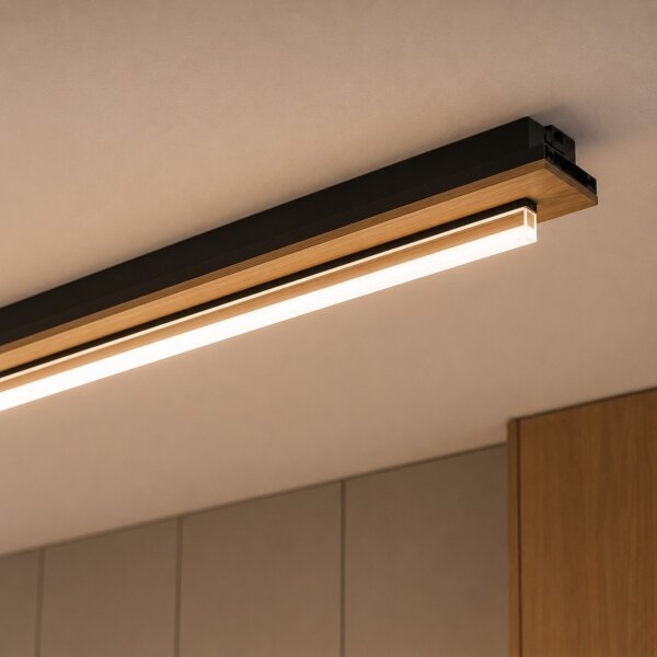 Brilagi - Plafoniera LED WOODY FLAT LED/25W/230V rovere/nero