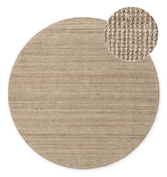Tappeto rotondo grigio tortora in iuta ø 200 cm Bouclé Jaipur – Hanse Home