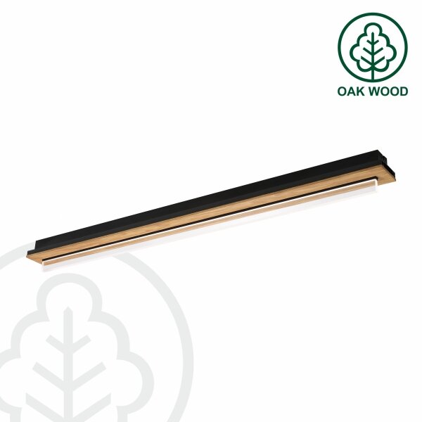 Brilagi - Plafoniera LED WOODY FLAT LED/25W/230V rovere/nero