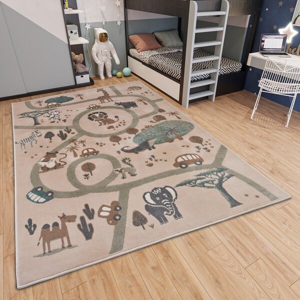 Tappeto per bambini beige 160x235 cm Animal Park - Hanse Home
