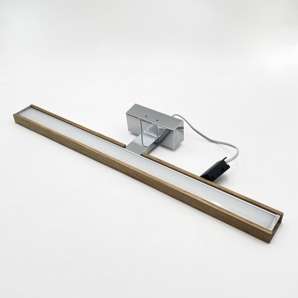 Brilagi-LED Illuminazione per specchio da bagno WOODY MIRROR 3 in 1 LED/12W/230V 60 cm IP44 cromo/rovere