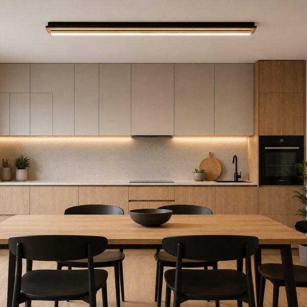 Brilagi - Plafoniera LED WOODY FLAT LED/25W/230V rovere/nero
