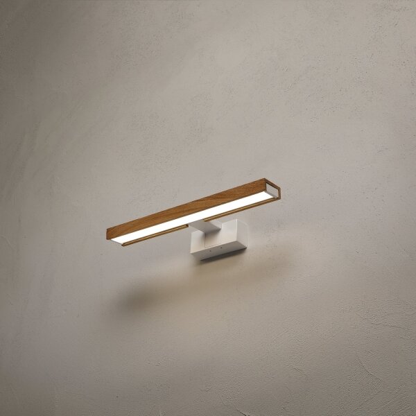 Brilagi - Illuminazione LED per specchio da bagno 3 in 1 WOODY MIRROR LED/8W/230V IP44 bianco/rovere