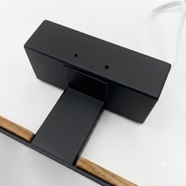 Brilagi - Illuminazione LED per specchio da bagno 3 in 1 WOODY MIRROR LED/15W/230V IP44 nero/rovere