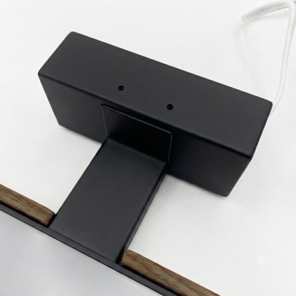 Brilagi - Illuminazione LED per specchio da bagno 3 in 1 WOODY MIRROR LED/8W/230V IP44 nero/rovere noce