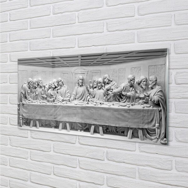 Quadro vetro Arte ultima cena 100x50 cm 2 appendini