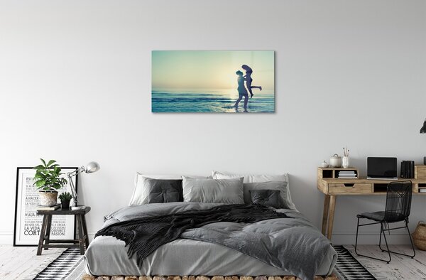 Quadro in vetro Gente di mare 100x50 cm 2 appendini