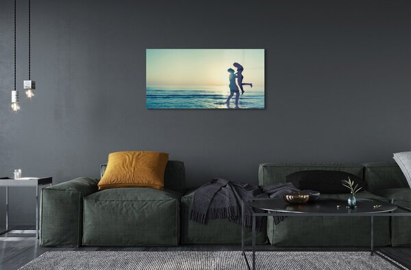 Quadro in vetro Gente di mare 100x50 cm 2 appendini