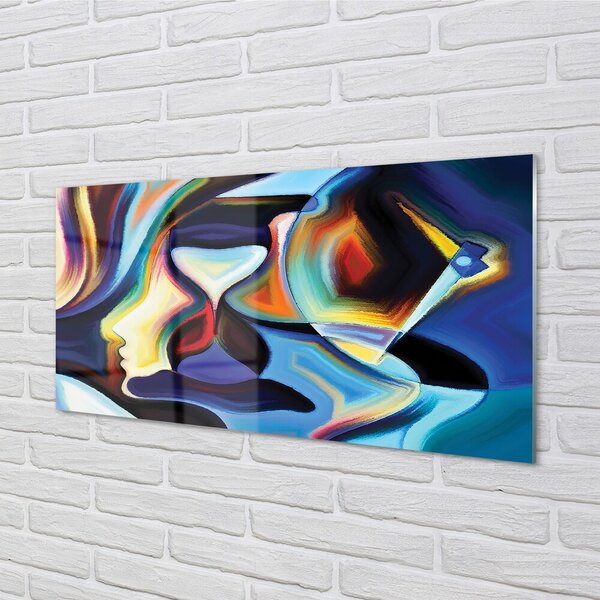 Quadro vetro Colori dell'immagine 100x50 cm 2 appendini