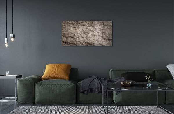 Quadro di vetro Struttura in pietra astratta 100x50 cm 2 appendini