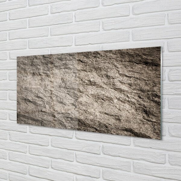 Quadro di vetro Struttura in pietra astratta 100x50 cm 2 appendini