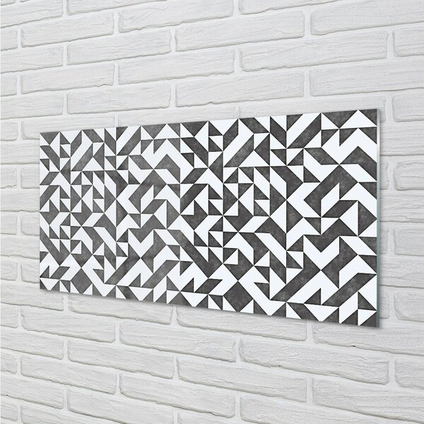 Quadro su vetro Poligoni 100x50 cm 2 appendini