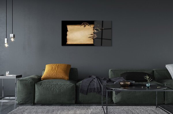 Quadro su vetro Una figura spaventosa 100x50 cm 2 appendini