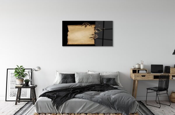Quadro su vetro Una figura spaventosa 100x50 cm 2 appendini