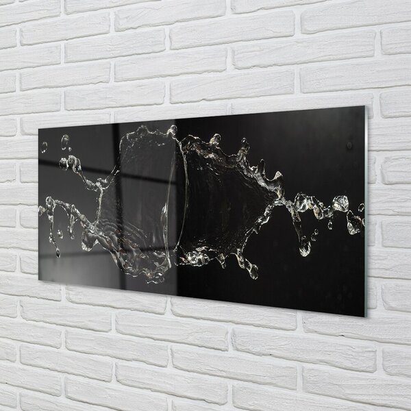 Quadro su vetro Gocce d'acqua 100x50 cm 2 appendini