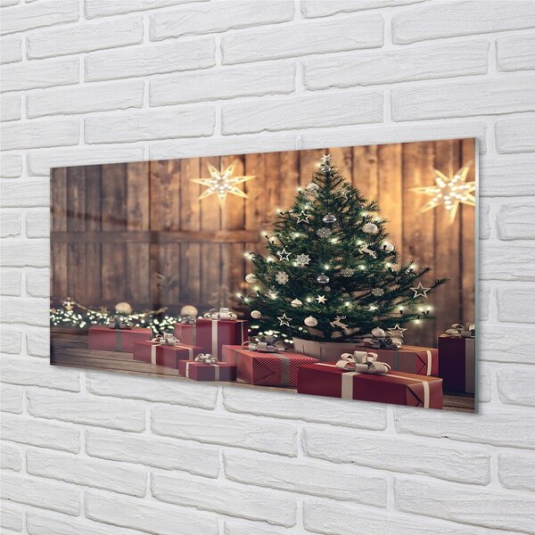 Quadro su vetro Decorazioni per l'albero di natale 100x50 cm 2 appendini