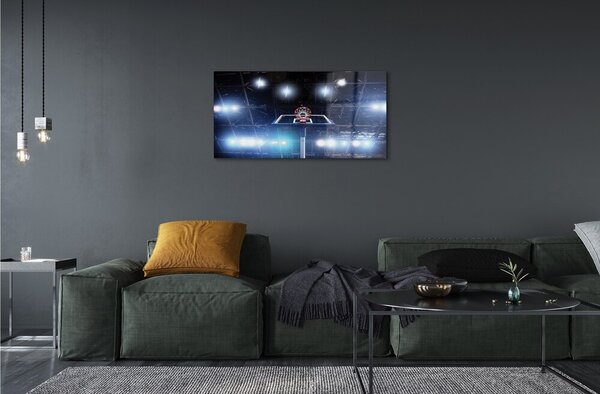 Quadro di vetro Cestino per le luci 100x50 cm 2 appendini