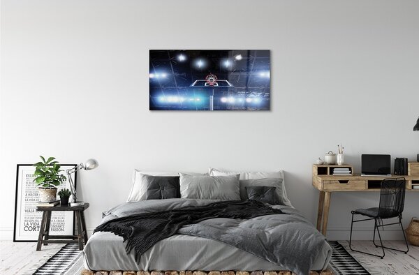 Quadro di vetro Cestino per le luci 100x50 cm 2 appendini