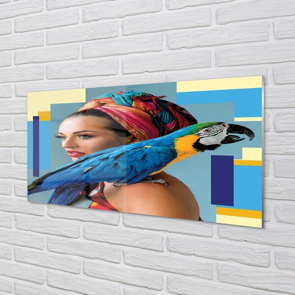 Quadro in vetro Ara sulla spalla 100x50 cm 2 appendini