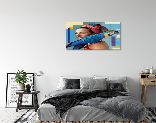 Quadro in vetro Ara sulla spalla 100x50 cm 2 appendini
