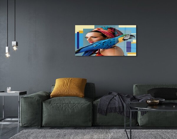Quadro in vetro Ara sulla spalla 100x50 cm 2 appendini